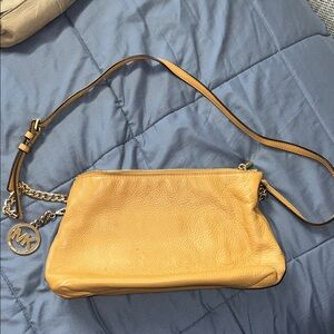 Michael Kors Mustard Leather Crossbody Bag